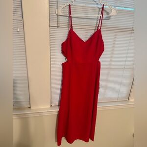 Show Me Your Mumu red cutout dress